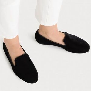 Birdies The Starling Black Velvet Loafers Slipper - 8.5